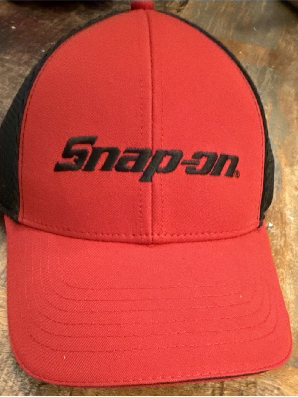 Snap-on Men's Red and Black Trucker Cap